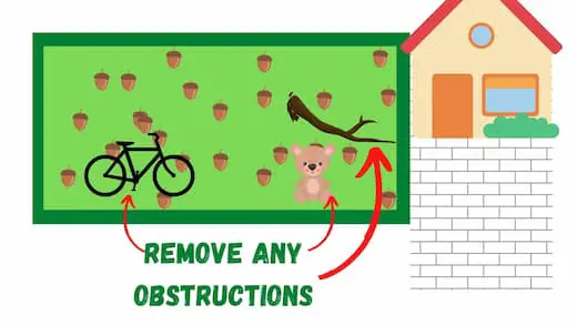 Remove any obstructions 